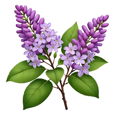 lilacs sticker