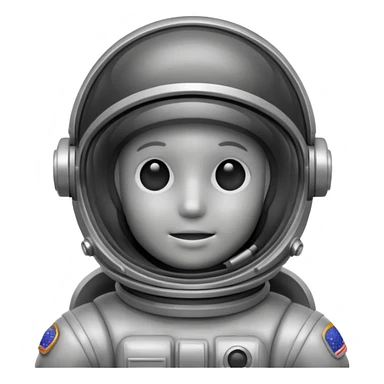 dark grey astronaut helmet  sticker
