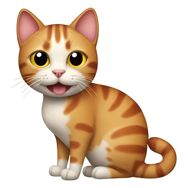 Cat with sausage sticker