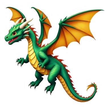 dragon flying sticker