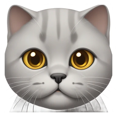 British short hair with chubby cheeks  sticker