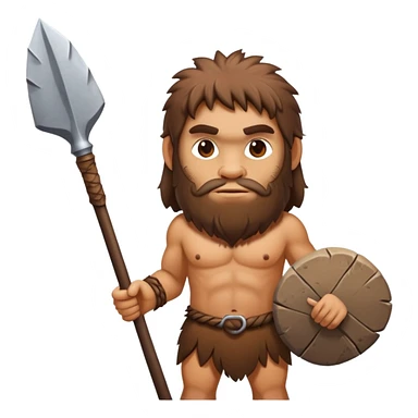 prehistoric caveman with club sticker