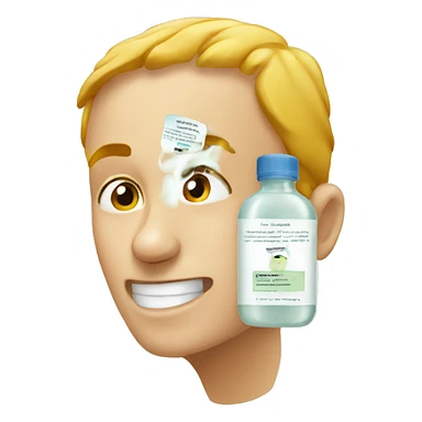 facial tonic with label sticker