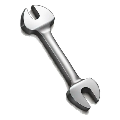 spanner tool icon on a bank note sticker