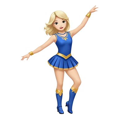 Majorette jupe courte danser sticker
