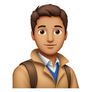 Italian guy in front of Pisa tower sticker