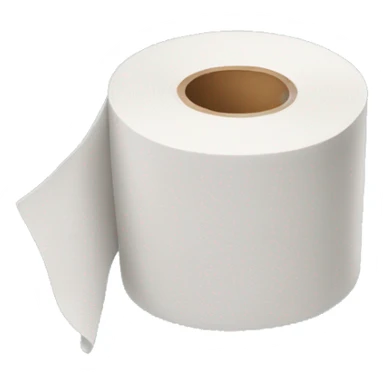 Toilet roll sticker