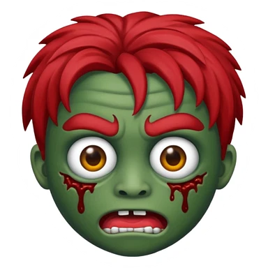 Eu quero fazer um memoji de zombie com cabelo cacheado sticker