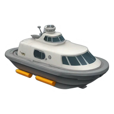 Hover craft sticker