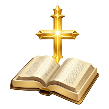 The Holy Bible Book Flipped Open With Glorious Divine Gold Shine beaming out of it  sticker