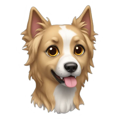chien sur chat sticker