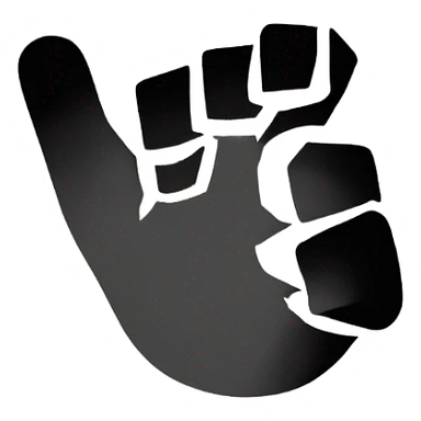 Hand forming a L with fingers (loser sign) sticker