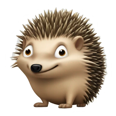 The Knarl resembles a small, hedgehog-like creature with sharp spines covering its back. It has a grumpy and defensive nature, easily angered by human attempts at kindness and frequently confused with hedgehogs due to its similar appearance. sticker