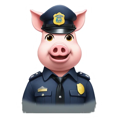 Pig police  sticker
