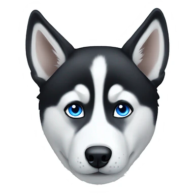 Blue eyes husky sticker