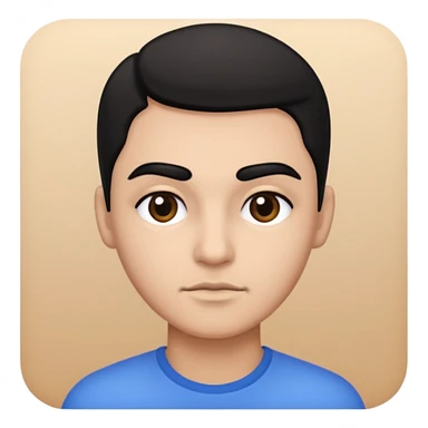 black eyebrows only  sticker