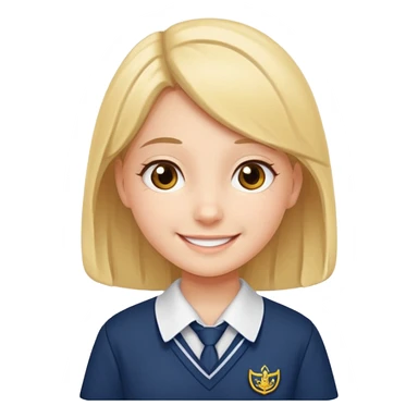 School girl sticker