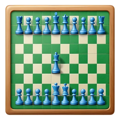 blue grass chessboard sticker