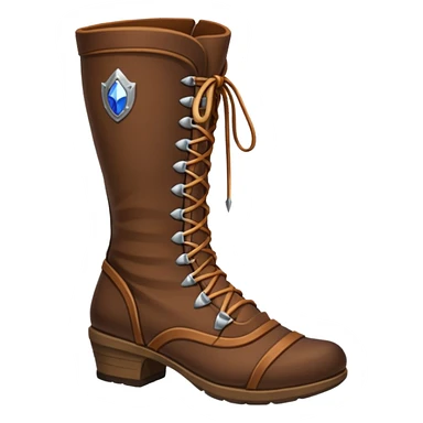medievil boots, simple fantasy adveture boots, female sticker
