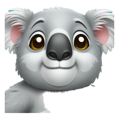 Happy koala sticker