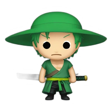 One piece zoro herz sticker