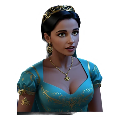 elegant beauty in dark attire sticker