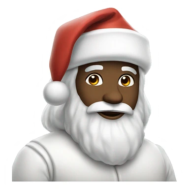 aesthetic white santa claus sticker