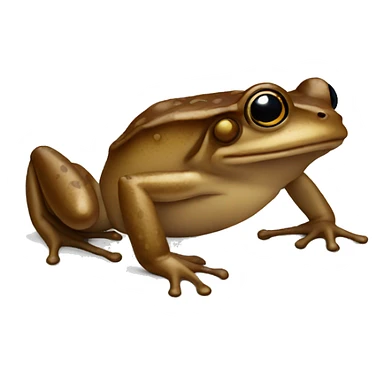 brown frog sticker