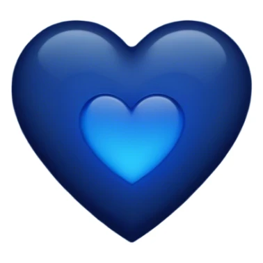 Dark blue heart with Night in the middle  sticker