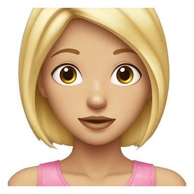 blonde cute girl with hazel eyes with freckles sticker