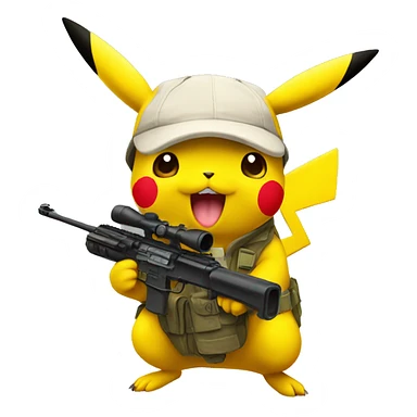 pikachu sniper sticker