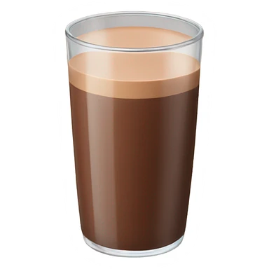glass of chocolate milk with hands sticker