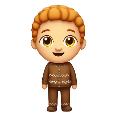 Cute ginger bread sticker