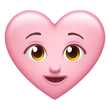 Light pink heart emoji  sticker