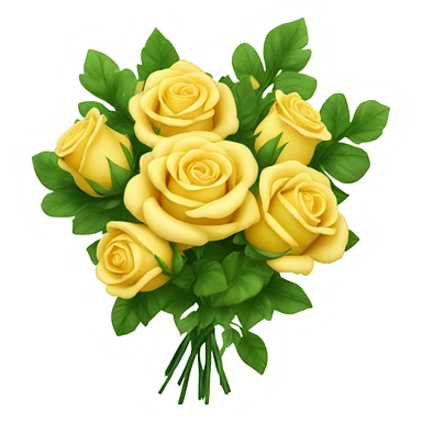 Bouquet of yellow roses sticker