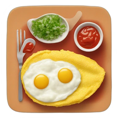 Rice omelet with the word "Nao" written on top in ketchup sticker