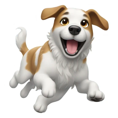 Dog in the snow sticker