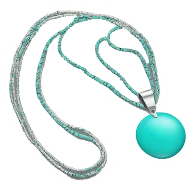 Turquoise necklace sticker