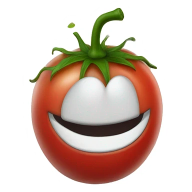 Smiling Tomato wearing combat boots sticker