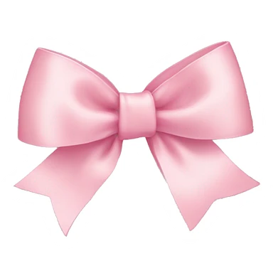 light pink ribbon bow sticker