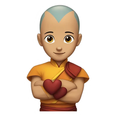 Aang in love sticker