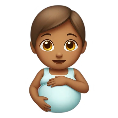 pregnant baby sticker