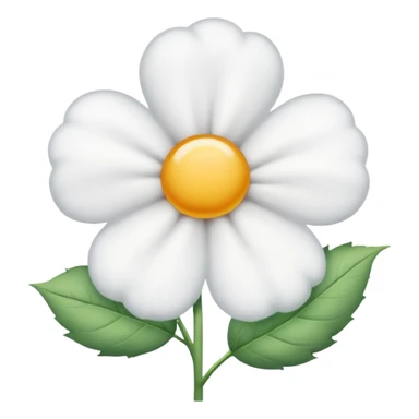 A flower of cotton sticker