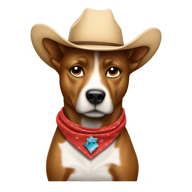 Cowboy dog congratulation  sticker
