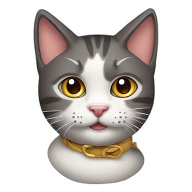 Gato con espejulos sticker