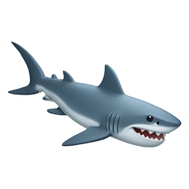shark in bed sticker
