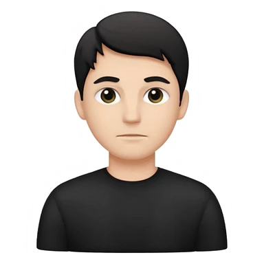 gil be white and be wering black sticker