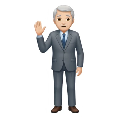 old man full body sticker