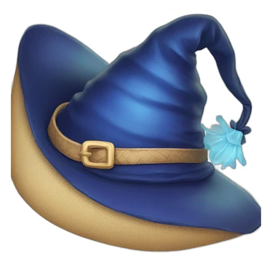 large blue witch hat sticker