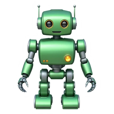 Jet-arm green, Toy Robot. sticker